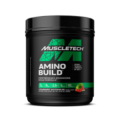 Amino Build חומצות אמינו BCAA תערובת אלקטרוליטים - תות ואבטיח - 593 גרם - מבית MuscleTech
