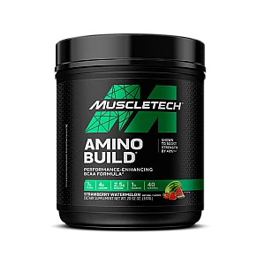 Amino Build חומצות אמינו BCAA תערובת אלקטרוליטים - תות ואבטיח - 593 גרם - מבית MuscleTech