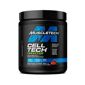 Cell Tech‎ Creactor קריאטין HCl + קריאטין ללא חומצה פונץ' פירות 274 גרם - מבית MuscleTech