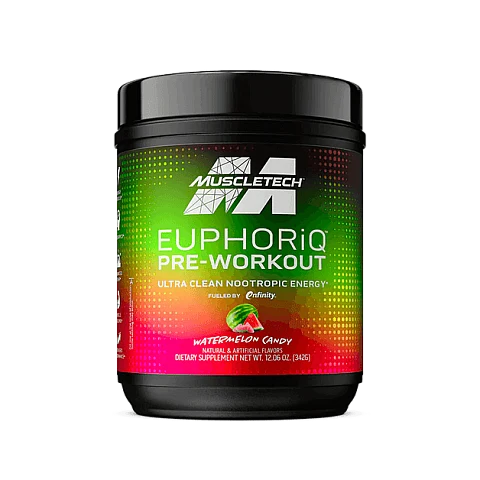 EuphoriQ טרום קדם אימון - סוכריות אבטיח - 342 גרם - מבית MuscleTech EuphoriQ טרום קדם אימון - סוכריות אבטיח - 342 גרם - מבית MuscleTech