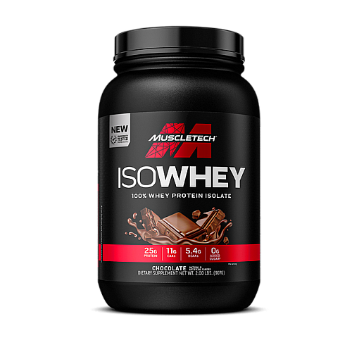 IsoWhey 100% חלבון איזו מי גבינה מבודד - בטעם שוקולד - 907 גרם - מבית MuscleTech