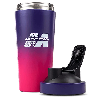 בקבוק שייקר פלדת אל-חלד סגול/ורוד 739 מ"ל - מבית MuscleTech