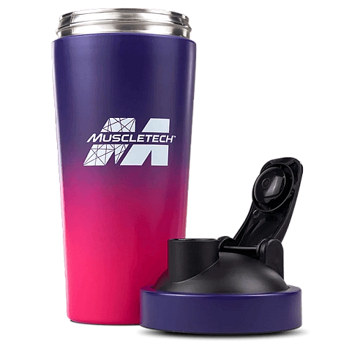 בקבוק שייקר פלדת אל-חלד סגול/ורוד 739 מ"ל - מבית MuscleTech