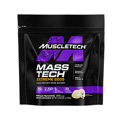  גיינר עלייה במסה Mass Tech אקסטרים 2000 מילקשייק וניל - 2.72 ק"ג - מבית MuscleTech