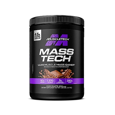 גיינר עלייה במסה Mass Tech בטעם שוקולד 1.81 ק"ג - מבית MuscleTech