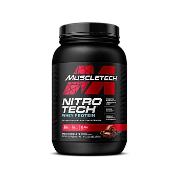 חלבון מי גבינה איזולט Nitro-Tech‎ בונה שרירים - תות שדה - 997 גרם - מבית MuscleTech