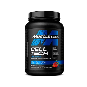 סדרת הביצועים חומצות אמינו + קריאטין CELL-TECH בטעם פונץ' פירות 1.36 ק"ג - מבית MuscleTech