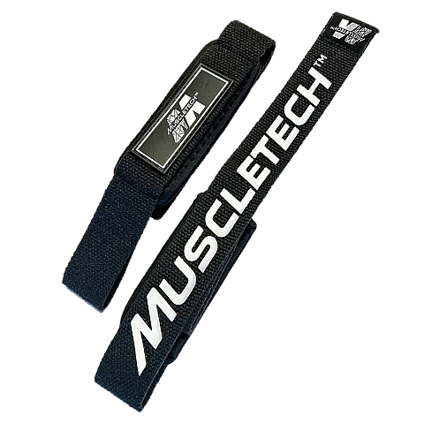 רצועות הרמת משקולות - צבע שחור - 2 יחידות - מבית MuscleTech רצועות הרמת משקולות - צבע שחור - 2 יחידות - מבית MuscleTech
