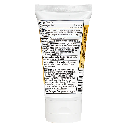 משחה לטיפול באקנה המכילה 10% גופרית 74 גרם - De La Cruz