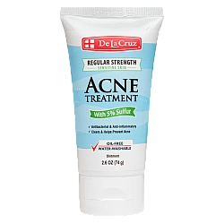 משחה לטיפול באקנה עם 5% גופרית לעור רגיש 74 גרם - De La Cruz