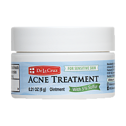 תכשיר עם 5% גופרית לטיפול באקנה לעור רגיש 6 גרם - De La Cruz