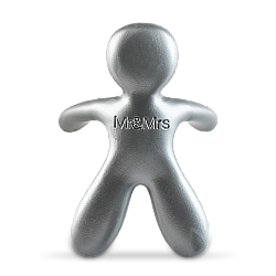 מטהר אוויר לרכב בניחוח סנדלווד - צבע כסף - מבית Mr & Mrs Fragrance