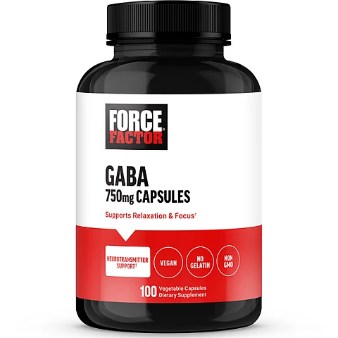 GABA גאבה 100 כמוסות צמחיות - מבית Force Factor GABA גאבה 100 כמוסות צמחיות - מבית Force Factor