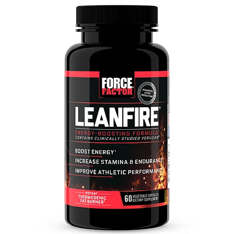 LeanFire פורמולה לירידה במשקל במהירות 60 כמוסות - מבית Force Factor LeanFire פורמולה לירידה במשקל במהירות 60 כמוסות - מבית Force Factor