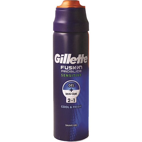 ג'ילט ג'ל גילוח פיוז'ן פרוגלייד לעור רגיש 170 מ"ל  - מבית Gillette