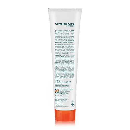 הימלאיה משחת שיניים בוטניק טיפול יסודי מנטה ללא פלואוריד 150 גרם - מבית Himalaya