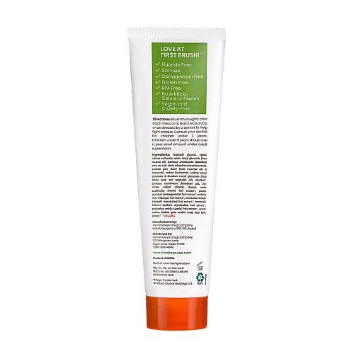 משחת שיניים בוטניק מלבינה למניעת פלאק במבוק ומלח ים טעם מנטה 113 גרם - מבית Himalaya