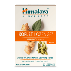 סוכריות למציצה קופלט נגד שיעול בטעם מנתול טבעי 20 לכסניות - מבית Himalaya