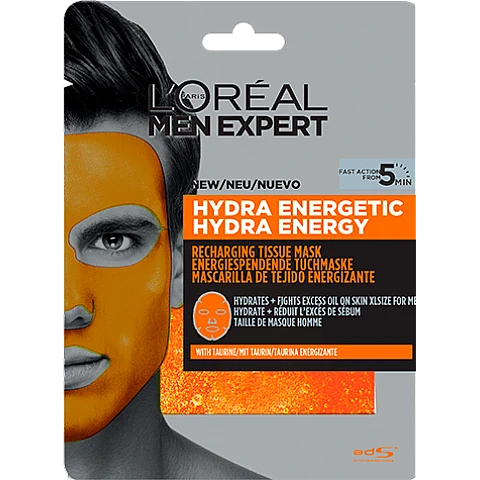 לוריאל מן אקספרט HYDRA ENERGY הידרה מסכת פנים לגבר 30 גרם - מבית L'OREAL לוריאל מן אקספרט HYDRA ENERGY הידרה מסכת פנים לגבר 30 גרם - מבית L'OREAL