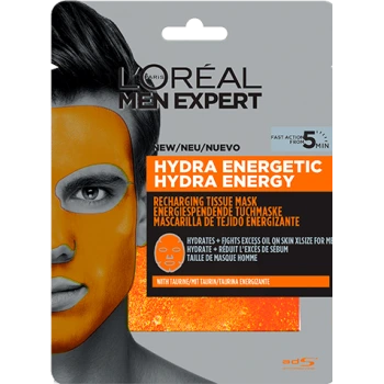 לוריאל מן אקספרט HYDRA ENERGY הידרה מסכת פנים לגבר מבית L'OREAL במשקל 30 גרם