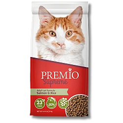 פרמיו סופרים עם סלמון ואורז לחתול בוגר 2 ק"ג - מבית PREMIO