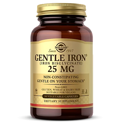 ברזל עדין סולגאר 25 מ"ל - 90 כמוסות מבית SOLGAR