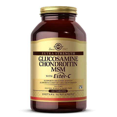 גלוקוזאמין כונדרואיטין MSM וחומצה Ester-C סולגאר - 180 טבליות מבית SOLGAR גלוקוזאמין כונדרואיטין MSM וחומצה Ester-C סולגאר - 180 טבליות מבית SOLGAR