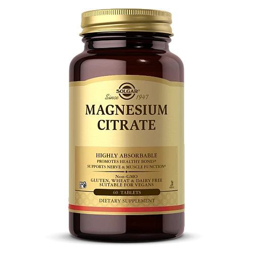 מגנזיום ציטראט סולגאר - 60 טבליות מבית SOLGAR