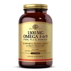 סולגאר אומגה 9-6-3 1,300 מ"ג 120 כמוסות רכות - מבית SOLGAR