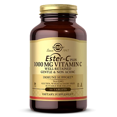 סולגאר ויטמין C אסטרולה Ester-C Plus 1000 מ"ג - 90 טבליות מבית SOLGAR