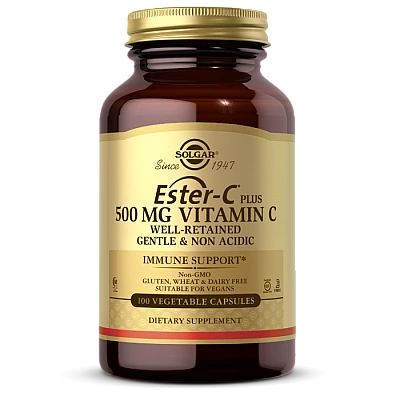 סולגאר ויטמין C אסטרולה Ester-C Plus 500 מ"ג - 100 כמוסות מבית SOLGAR
