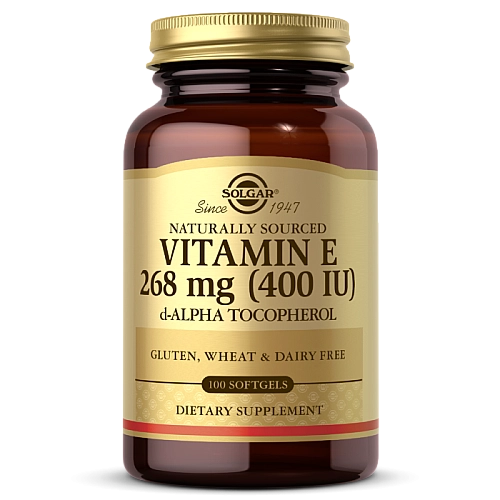 סולגאר ויטמין E סולגאר בתוספת תערובת טוקופרולים IU 400 יחב"ל - 100 כמוסות רכות - מבית SOLGAR