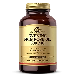 סולגאר שמן נר הלילה 500 מ"ג - 180 כמוסות מבית SOLGAR