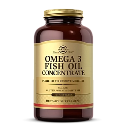 סולגאר תרכיז שמן דגים אומגה 3 - 240 כמוסות רכות - מבית SOLGAR