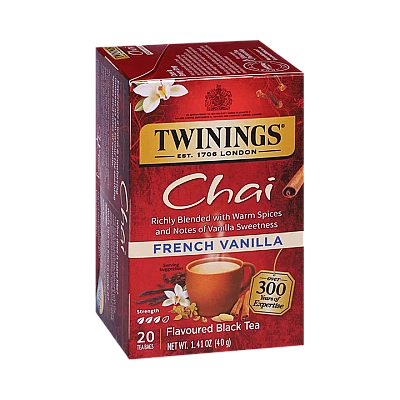טווינינגס תה צ׳אי וניל צרפתי Chai בשקיות 20 יחידות - מבית Twinings