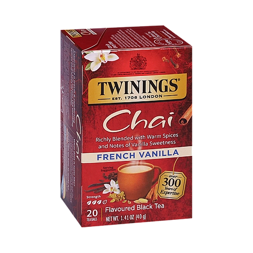 טווינינגס תה צ׳אי וניל צרפתי Chai בשקיות 20 יחידות - מבית Twinings