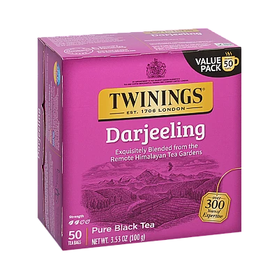 תה הודי טווינינגס דארג'ילינג Darjeeling בשקיות 50 יחידות - מבית Twinings