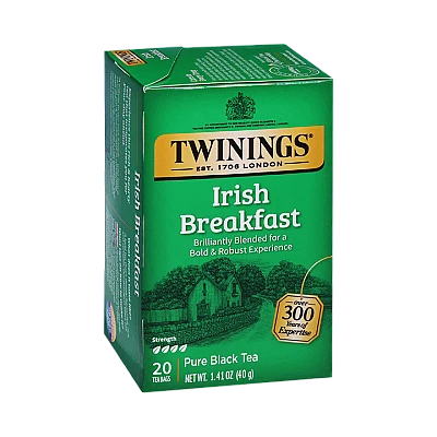 תה טווינינגס אייריש ברקפסט Irish Breakfast בשקיות 20 יחידות - מבית Twinings