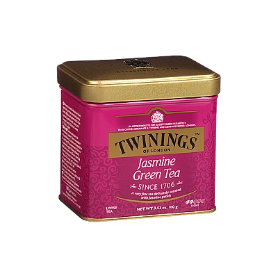 תה ירוק טווינינגס יסמין ירוק עלים Jasmine Green בפחית 100 גרם - מבית Twinings