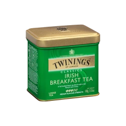 תה עלים טווינינגס אייריש ברקפסט Irish Breakfast בפחית - מבית Twinings במשקל 100 גרם