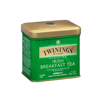 תה עלים טווינינגס אייריש ברקפסט Irish Breakfast בפחית - מבית Twinings במשקל 100 גרם