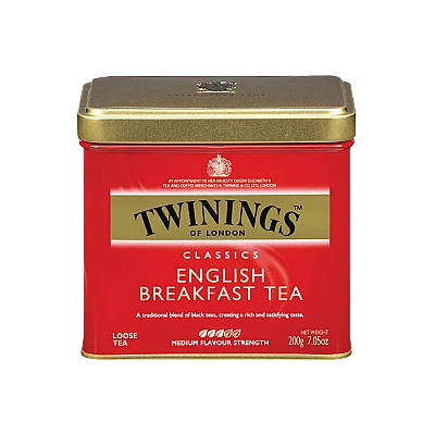 תה עלים טווינינגס אינגליש ברקפסט English Breakfast בפחית 200 גרם - מבית Twinings