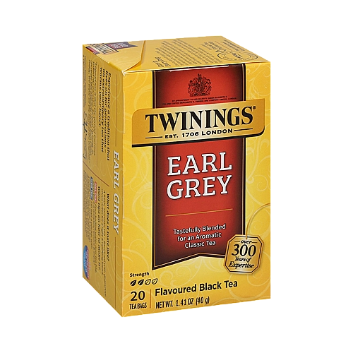 תה שחור טווינינגס ארל גריי Black Tea Earl Grey בשקיות 25 יחידות - מבית Twinings