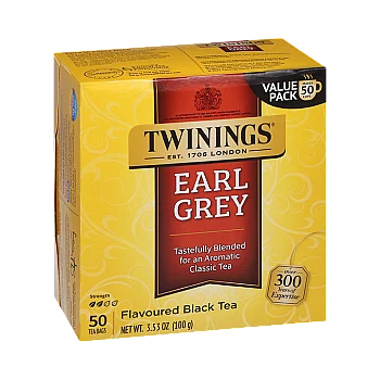 תה שחור טווינינגס ארל גריי Earl Grey בשקיות 100 יחידות - מבית Twinings