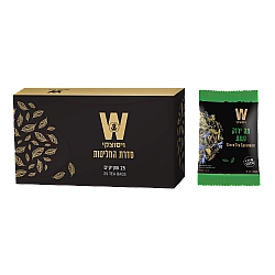 ויסוצקי מסעדות תה ירוק נענע 25 שקיקים - הסדרה השחורה