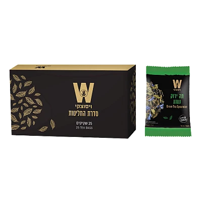 ויסוצקי מסעדות תה ירוק נענע 25 שקיקים - הסדרה השחורה