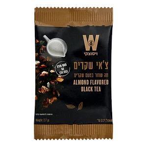 ויסוצקי מסעדות תה צ’אי שקדים 25 שקיקים - הסדרה השחורה
