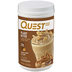 אבקת חלבון מי גבינה וקזאין מיסלרי חמאת בוטנים - 726 גרם - מבית Quest Nutrition