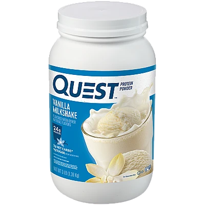 אבקת חלבון מי גבינה וקזאין מיסלרי מילקשייק וניל - 1.36 ק"ג - מבית Quest Nutrition