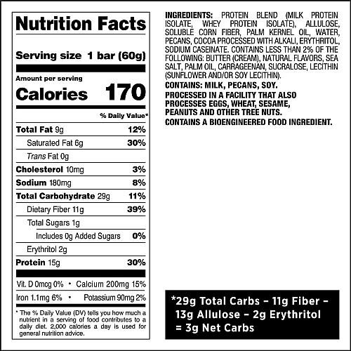 חטיף חלבון Crispy Hero בטעם שוקולד קרמל פקאן 12 חטיפים - מבית Quest Nutrition